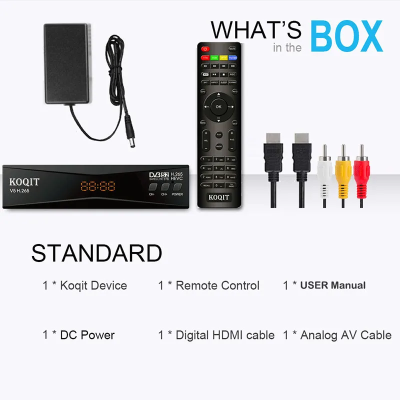 フル HD 1080P H.265 HEVC デコーダ Dvb-s2 デジタル テレビ衛星受信機 T2-MI スーパー検索ファインダー レセプター DVB S2