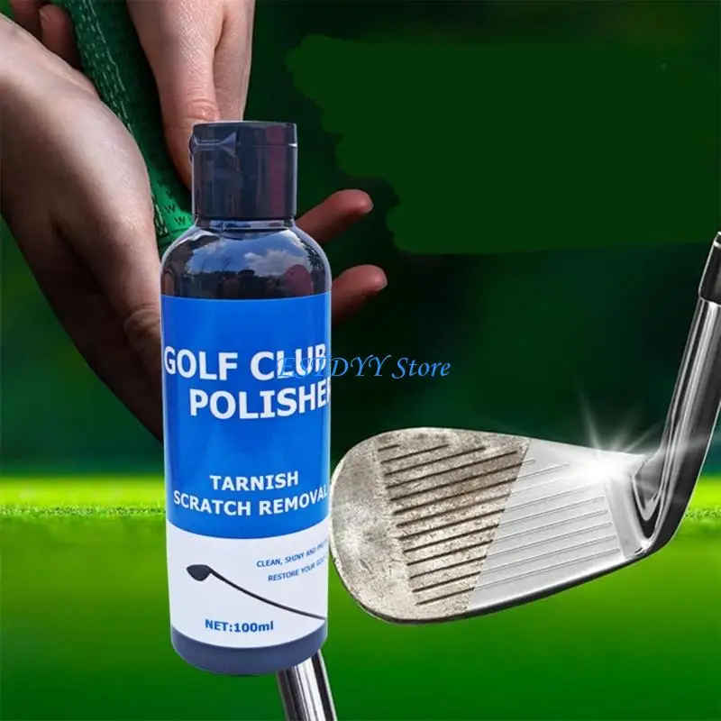 G6DE Golf Club Head Cleaner 100ml Golf Club Scratch Remover Professional Restorer for Metal, Zinc, Aluminum & Steel Clubs