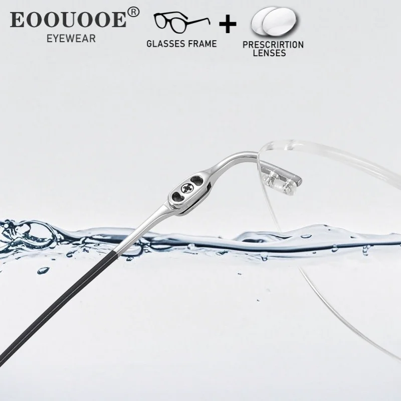 عين القط بدون شفة نظارات موضة النساء 1.61 HD وصفة طبية نظارات العدسات قصر النظر التقدمي القراءة 6 جرام التيتانيوم النظارات #6