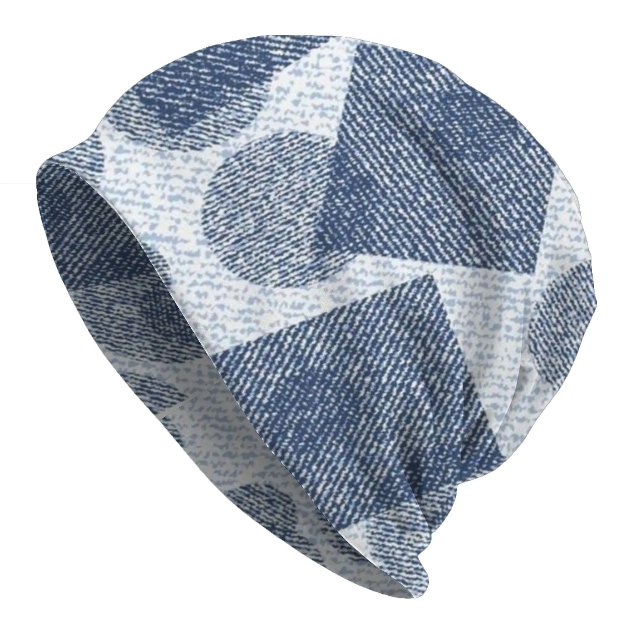 Bonnet Hats Denim texture Men Women's Thin Hat Blue (13) Warm Cap Design Skullies Beanies Caps