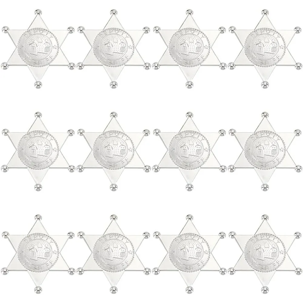 12Pcs Sheriff Badge…