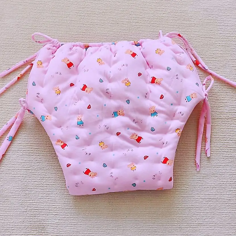 Adult Handmade Cartoon Pattern Briefs Water-Absorb Lace Up ABDL Panties Fill Cotton Thickened Soft Puffy Underpant Underwear
