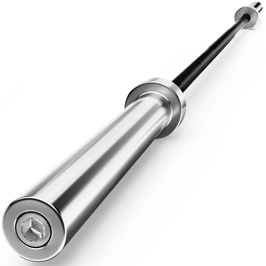 Barra rizada con barra EZ Bar Barra de entrenamiento de fuerza Barra de barra cromada roscada para levantamiento de pesas, empujes de cadera, sentadillas y aletas