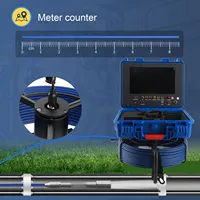 Pipeline Inspection Camera Sewer Inspection Camera Kit HD Screen 30M 1080P IP68 with 16GB Card Endoscope Video Plumbing System
