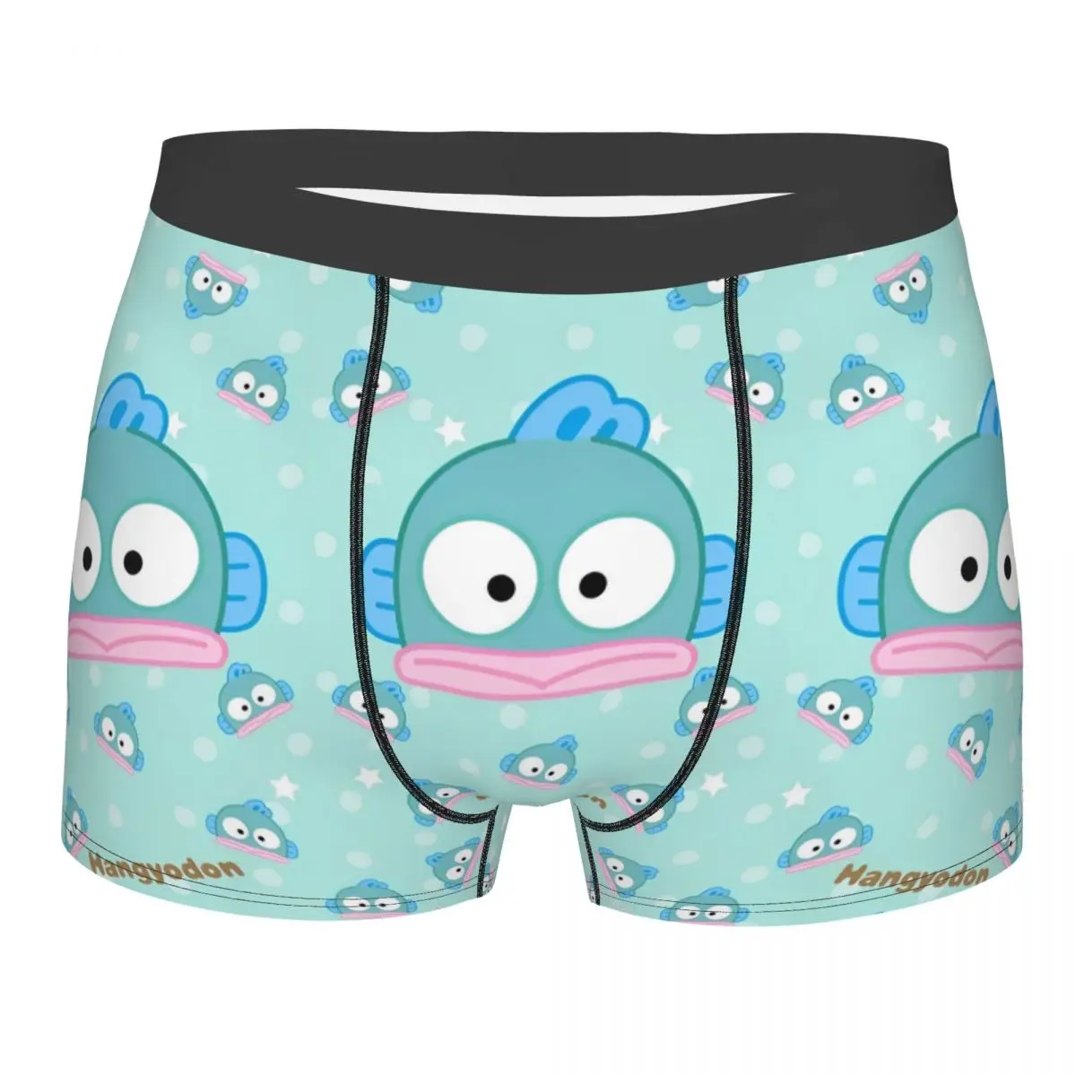 

Men Hangyodon Cute Cartoon Boxer Shorts Panties Breathable Underwear Homme Novelty S-XXL Long Underpants