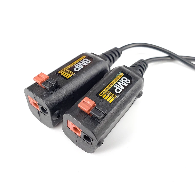 10 Pairs HD Video Balun 3MP 4MP 5MP 8MP BNC to RJ45, Analog Video By Twisted Transceivers UTP Cable for CCTV Camera