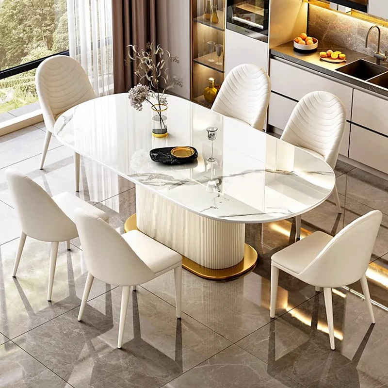 Coffe Tables Dinning Sets Luxury Home Furniture Table Kitchen Individual Dining Living Room Center Mesas Chairs Restaurant WJX