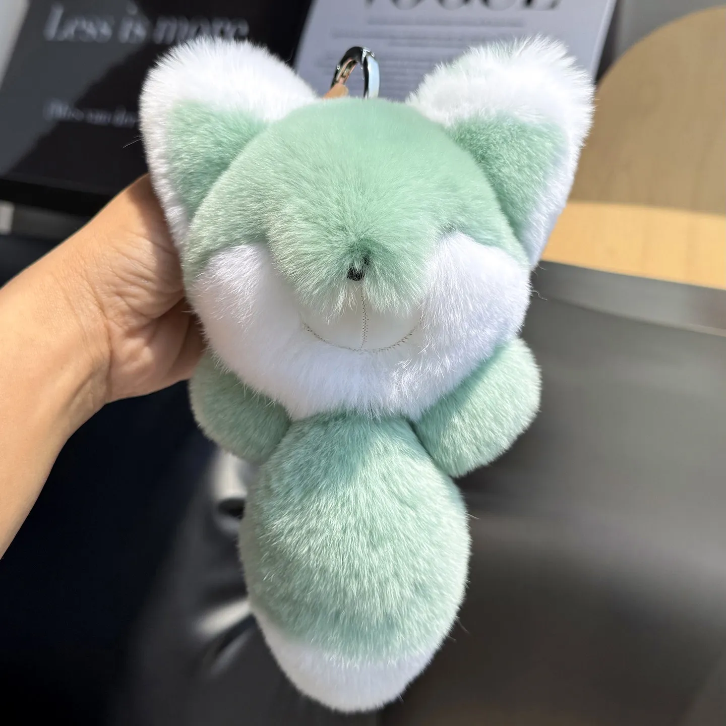 Plushie Little Fox Keychain Charm Cute Cute Furry Animal Toys Accessories Cartoon Animal Stuffed Doll Backpack Pendant Kids Gift