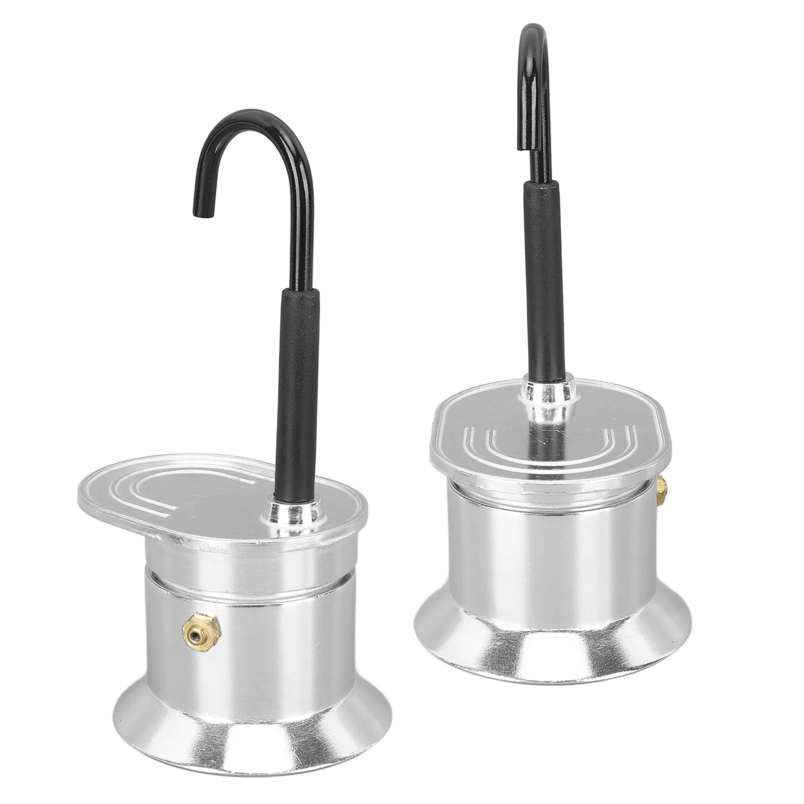 Pot Single Tube  Pot 1 Cup 50ML Aluminum Alloy Spout Stovetop Italian Coffee Maker for Outdoor Parties Travel