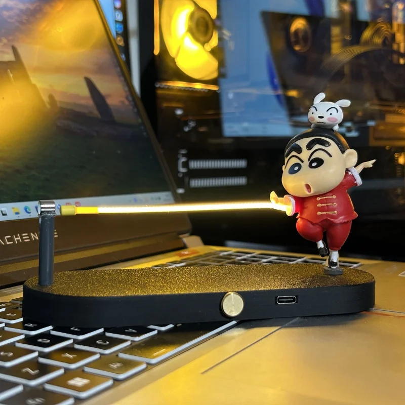 

Crayon Shin-chan Magnetic Floating Night Light Creative Ambiance Light | Bedroom & E-Sports Desk Ornament | Living Room Decor