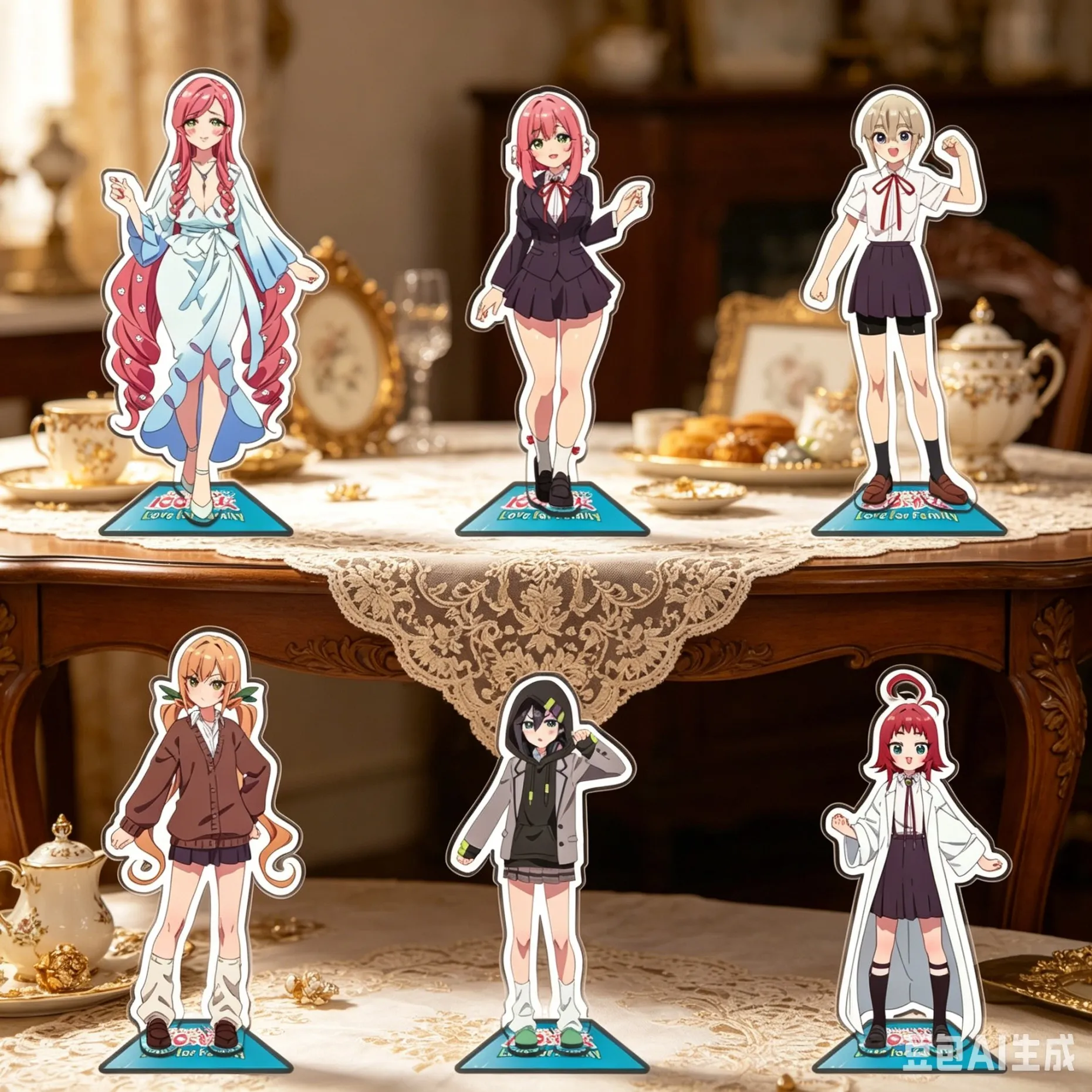 15cm Anime The 100 Girlfriends Who REALLY Love You Acrylic Stand Model Keychain Festivals Gifts Figure Desktop Ornament