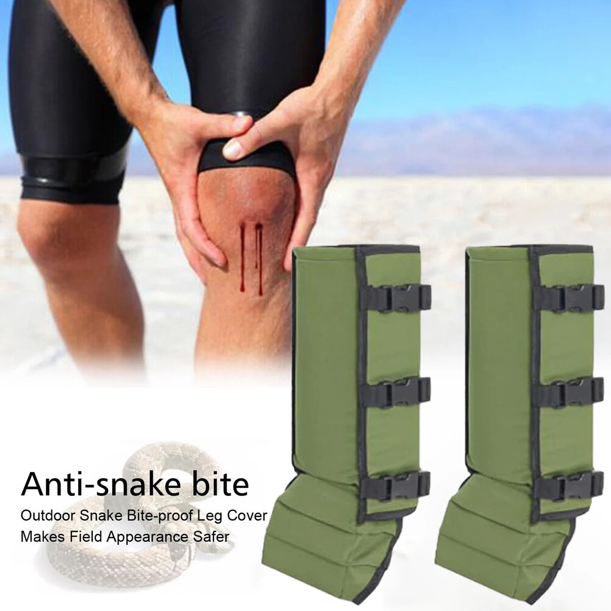 

Men’s Snake Bite Proof Gaiters Outdoor Hunting Waterproof Leg Gaiters Thorns-proof Legs Protector Covers for Fishing Accessories