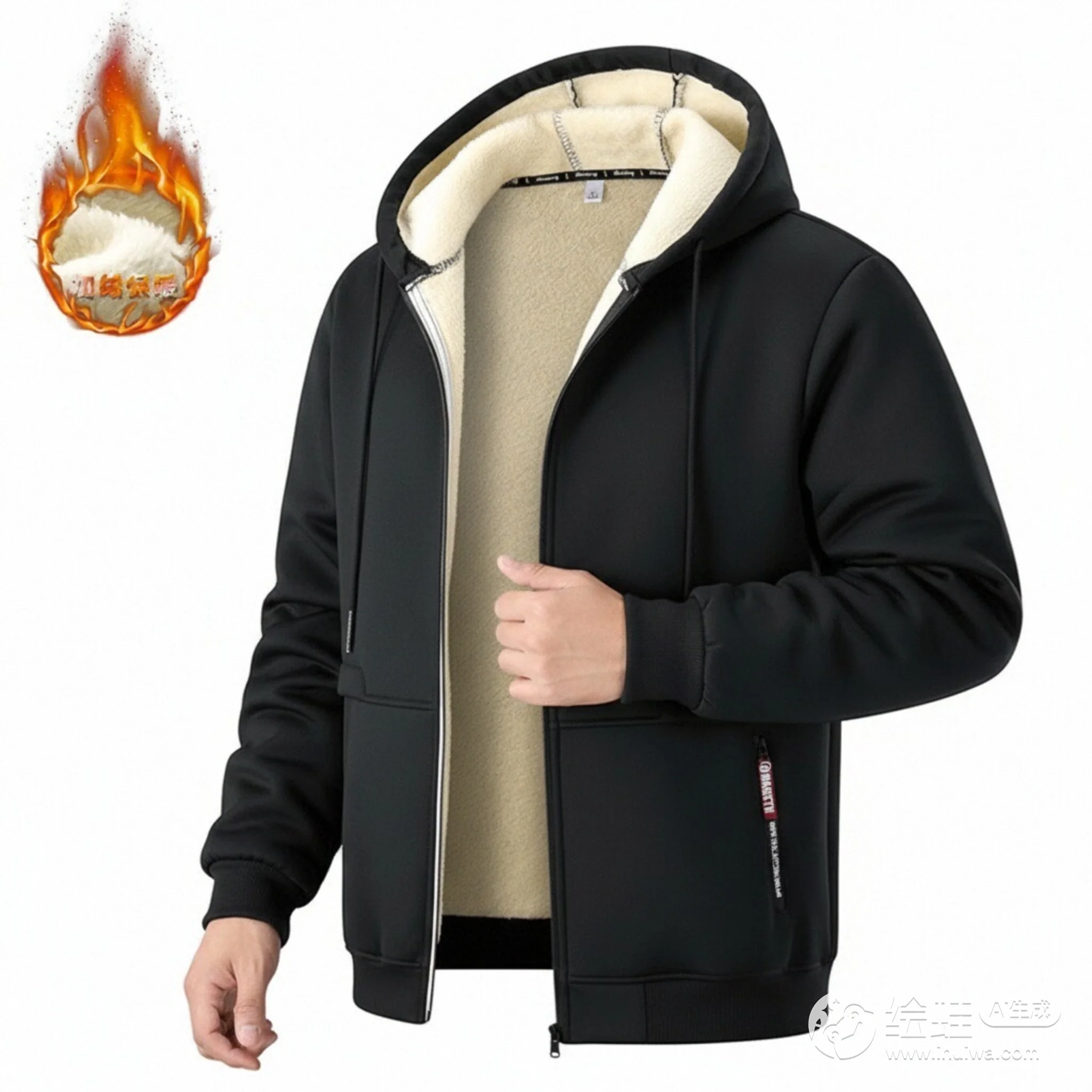 

Мужская флисовая куртка, удобная уличная работа, морозостойкие парки с капюшоном на флисовой подкладке, легкое зимнее короткое хлопковое пальто с защитой от катышков