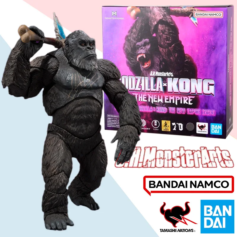 

Bandai Anime Action Figure S.H.MonsterArts KING KONG FROM GODZILLA x KONG: THE NEW EMPIRE 2024 Finished Model Kit Toy Gifts