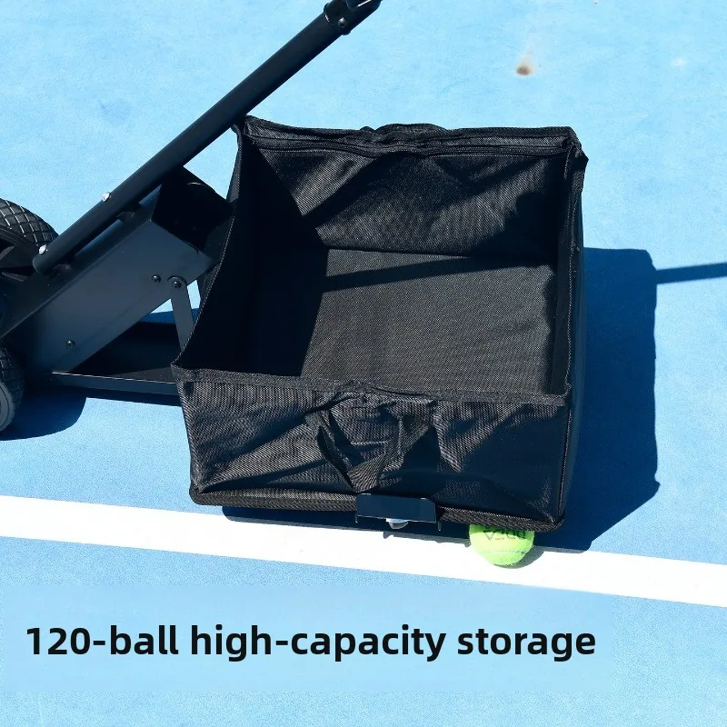 Tennis Ball Collector Pickup Cart Portable Automatic Picker Basket for Coach Training