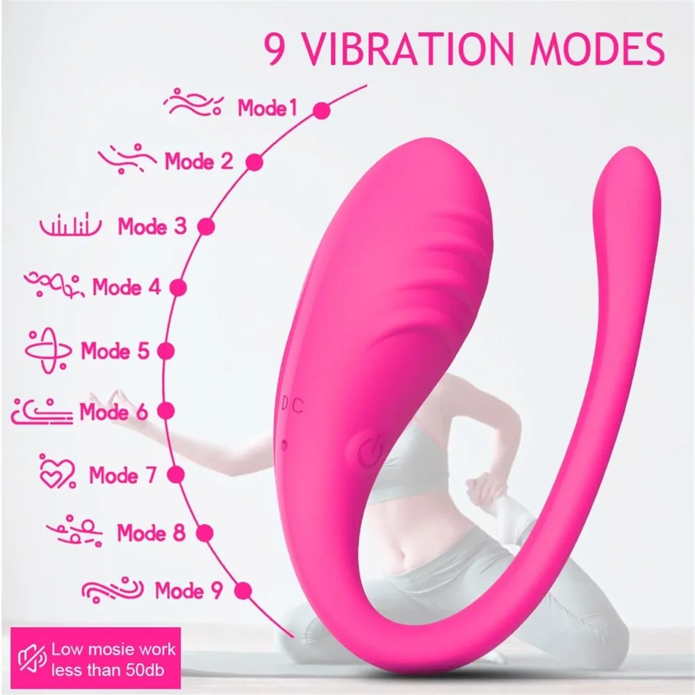 Sexy APP Remote Control Vibrator 9 Mode Wearable Vibrating Egg G Spot Clitoris Stimulator Couples Sex Toys for Women Sensual Toy