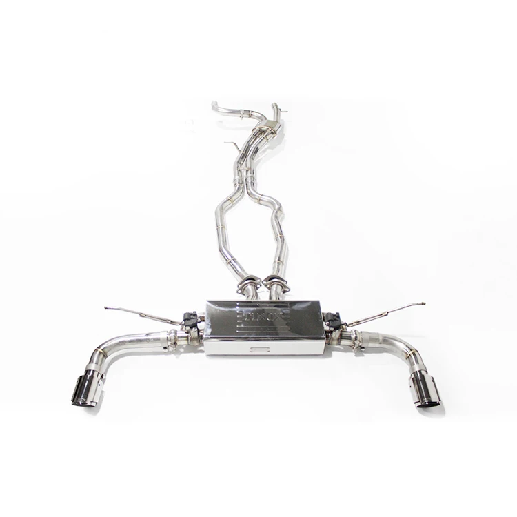 

Performance Exhaust Catback Muffler With Electronic Valve Stainless Steel Exhaust Pipes for Audi Q7