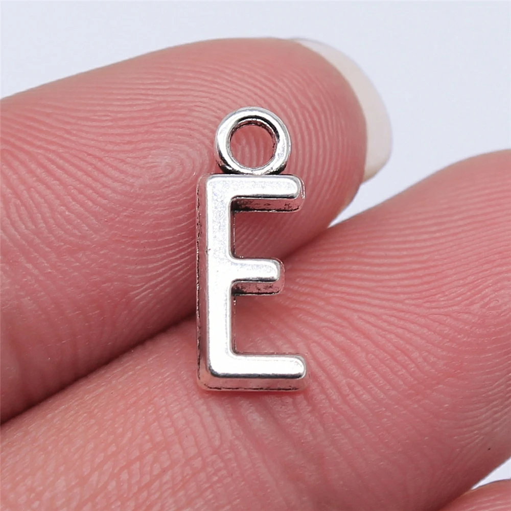 26pcs 16mm Alphabet A-Z Letters Charm Antique Silver Plated Pendants Making DIY Handmade Tibetan Finding Jewelry