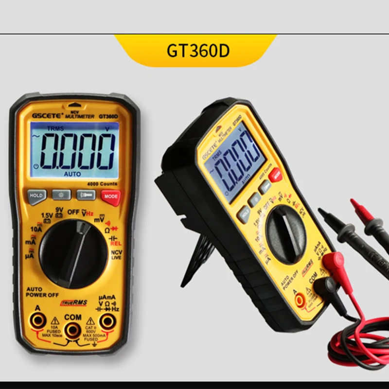 Mini Universal Smart Professional Digital Multimeter Suitability Electrician Car Tester Comes With Bracket And Pen