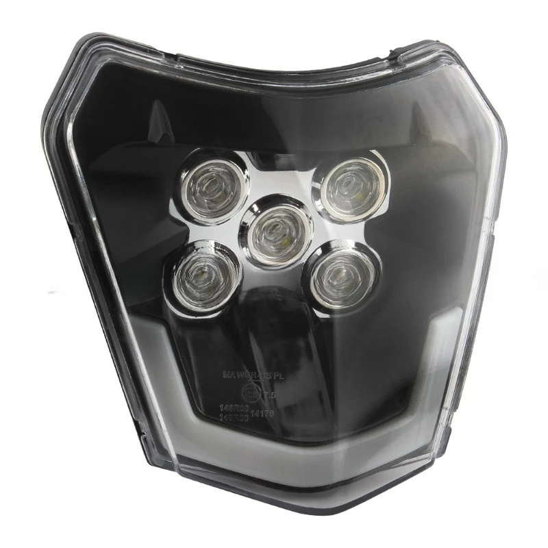 Motorcycle accessories, general off-road motorcycle headlights LED daytime running lights 5 head wicks