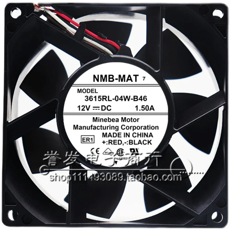 جديد الأصلي 3615RL-04W-B46 12V 1.50A 9038 90x90x38 مللي متر مروحة التبريد المبرد