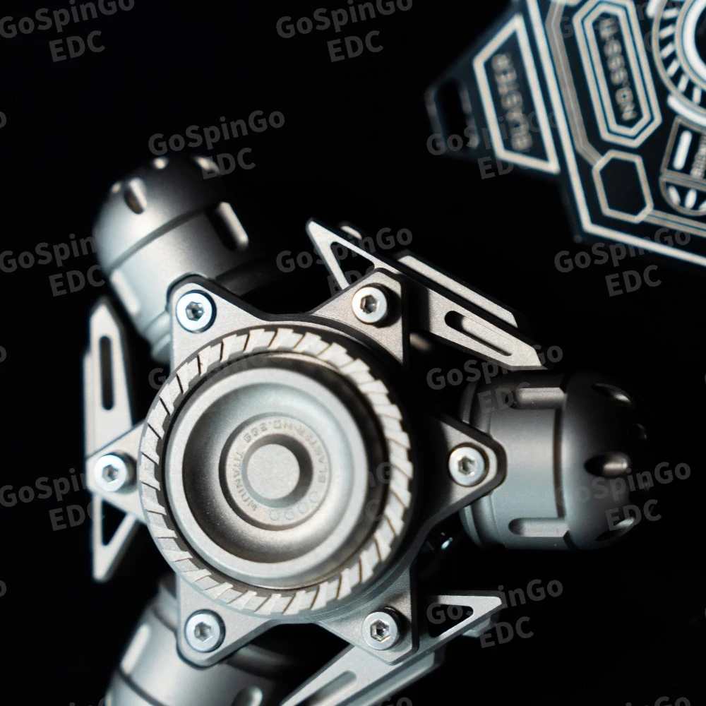 HZL EDC チタン製フィジェットスピナー、アーマーオープニング用ハンドフィールリンケージ、大人向けフィジェットトイ、オープンネイルジャイロ、不安解消グッズ