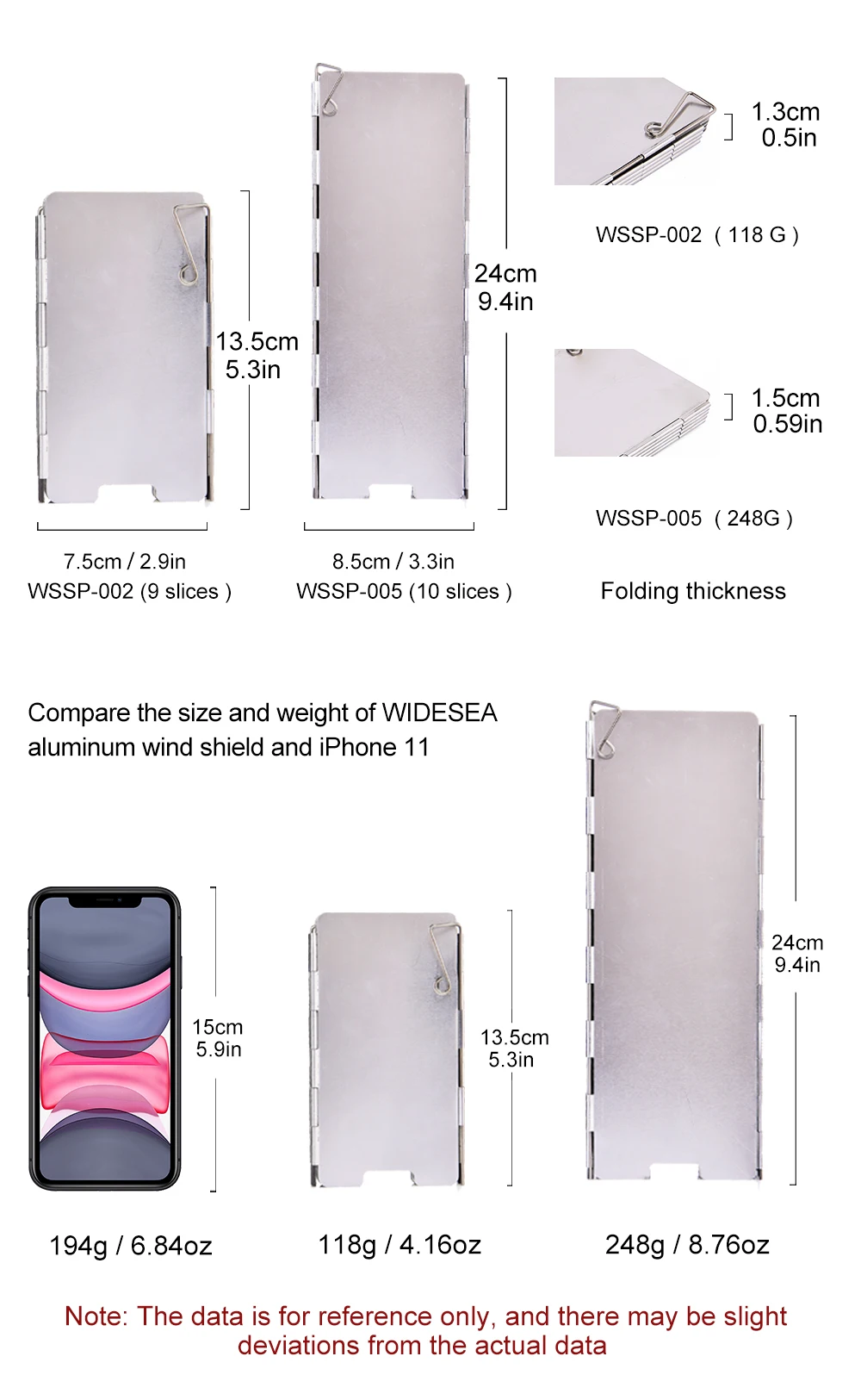 Widesea Tragbarer Camping-Windschutz aus Aluminiumlegierung, Edelstahl, 9 Stück, winddichter Herdschirm mit Aufbewahrungsbox für Outdoor-Coo – Detail 2