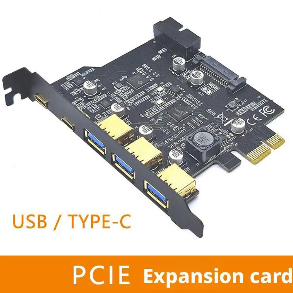 USB 3.1 Controller Riser Card - Boost Your System's USB Ports with 3.2 Gen1 Technology for Faster Data Sync