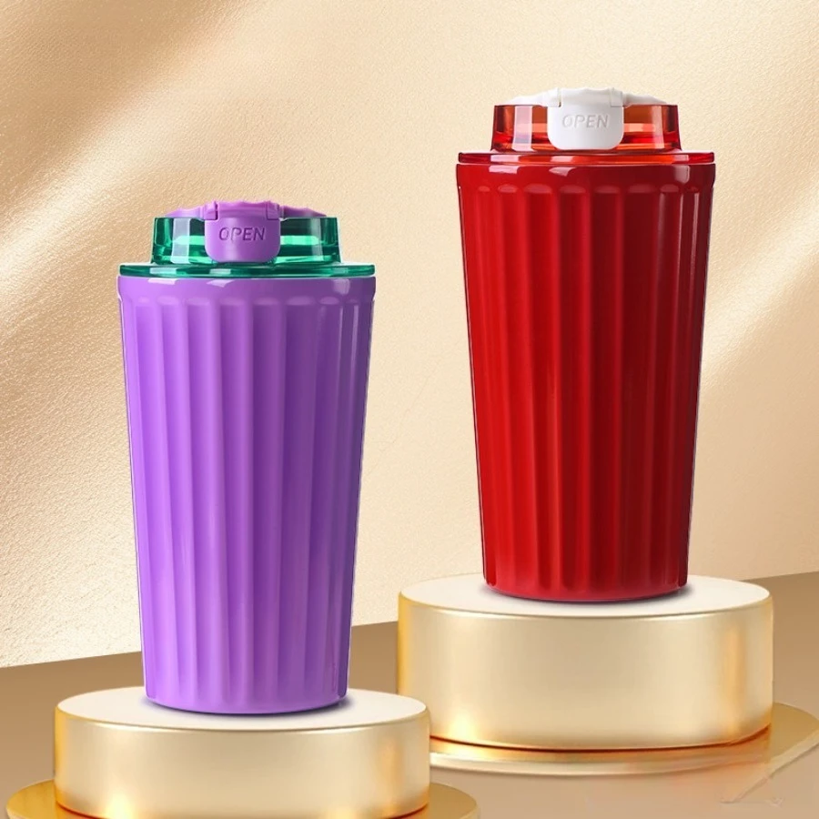 

Stainless steel high-color value coffee insulation cup for girls portable carry carry rope car car new cooler water glass