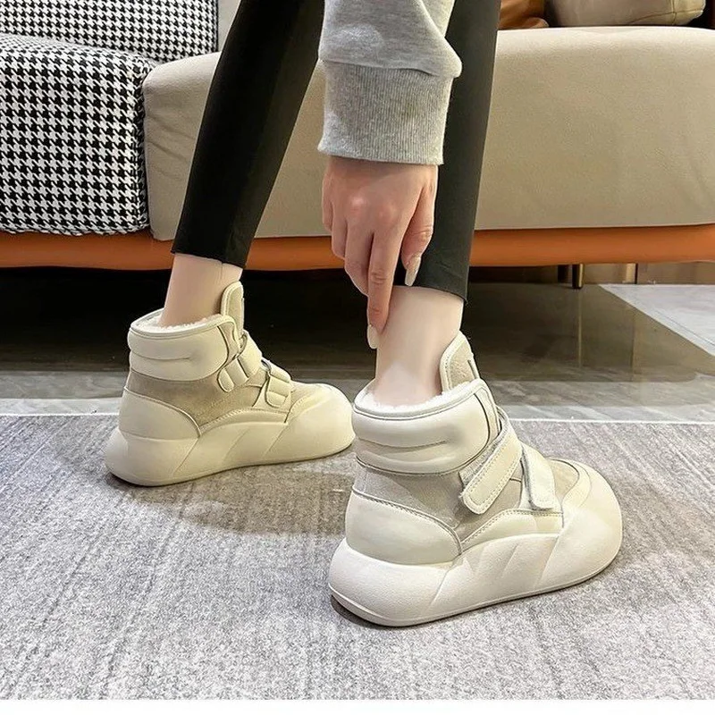 Winter And Autumn Retro Women & Girls Boots Fashion Female Warm Shoes Anti-Slip Ankle Sneakers Sports Casual  Size 35-40