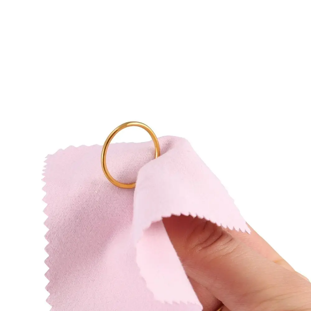 Paño para pulir joyas portátil, 8cm x 8cm, tela cuadrada, paño de limpieza para pulir, paño para pulir plata duradero y resistente al desgaste