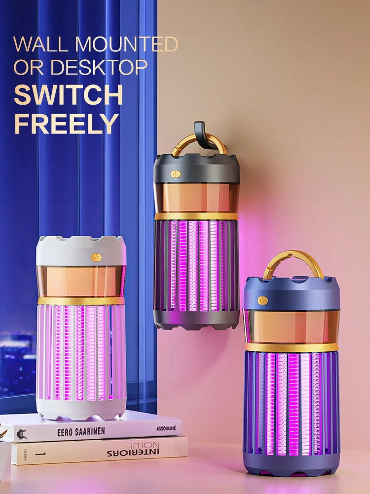 야외용 야간 조명, 충전하기 쉬운 모기 킬러 램프, 가정용 전기 방충제, 실내 모기 퇴치 램프 트랩 