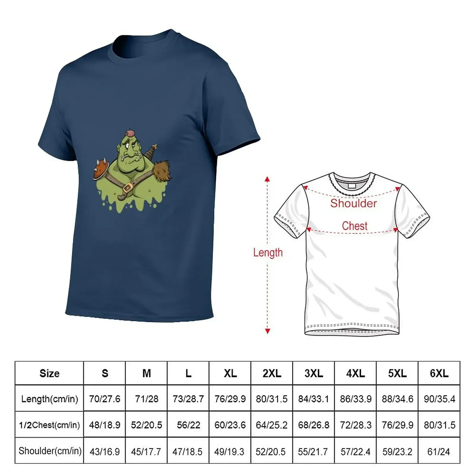 The Half Orc T-shirt graphics plus size tops t shirt men Tees Y2K tops Unisex Summer Short Sleeve