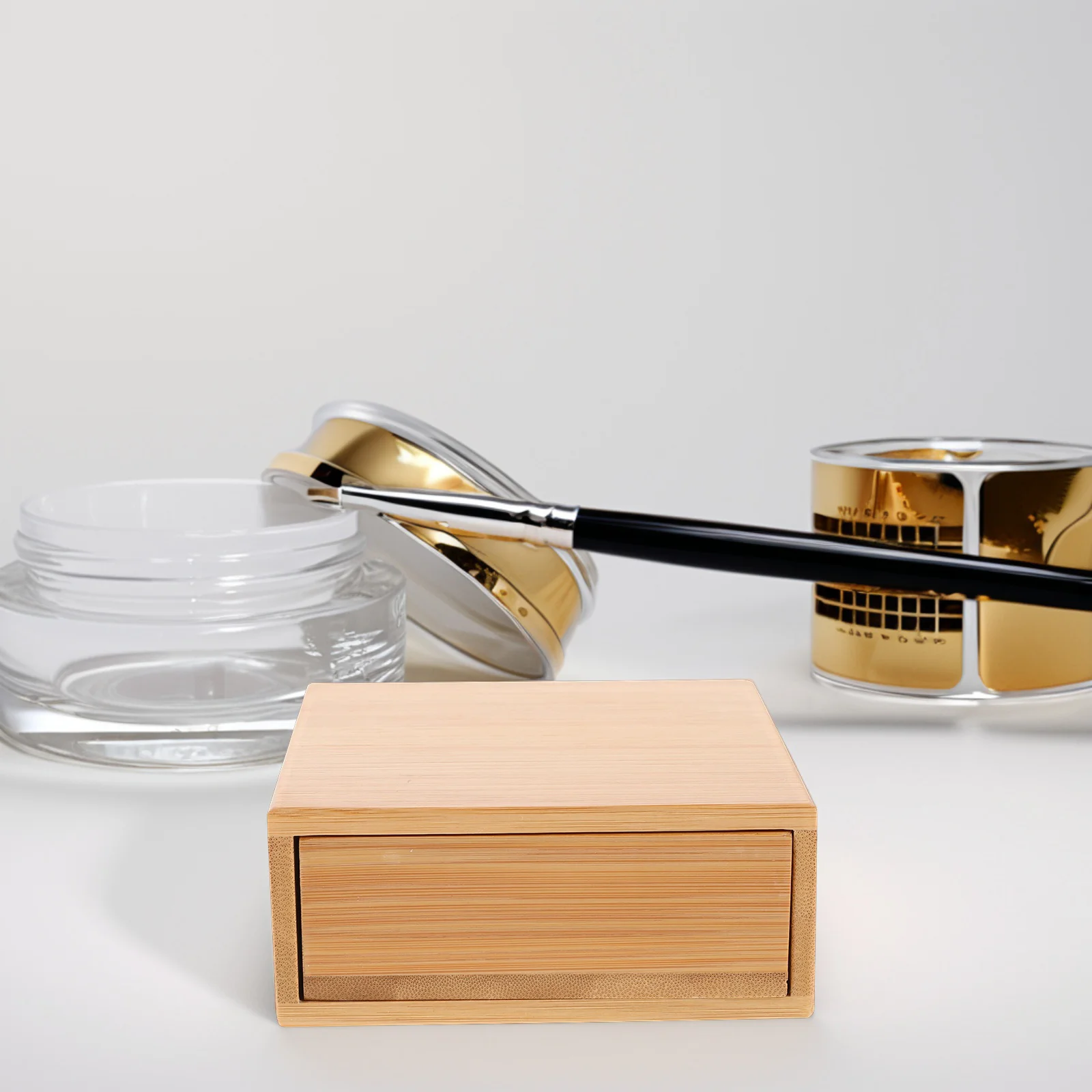 

Bamboo Wooden Jewelry Box Small Multifunctional Organizer For Rings Necklaces Bracelets Watches Trinkets Storage Keepsake