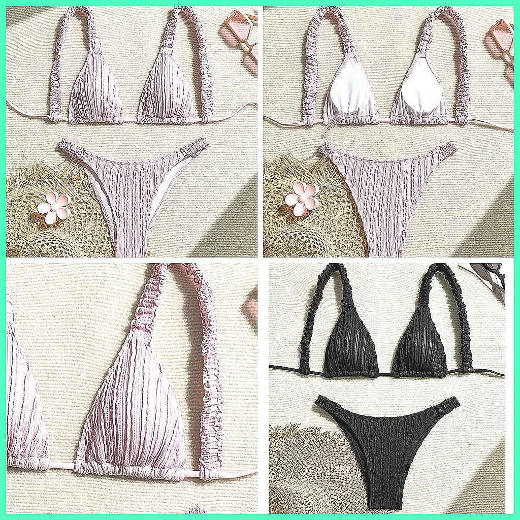 

Sexy Brazilian Bikini Set 2025 for Women, Summer Beach Swimwear & Pool Bathing Suits(72 characters)