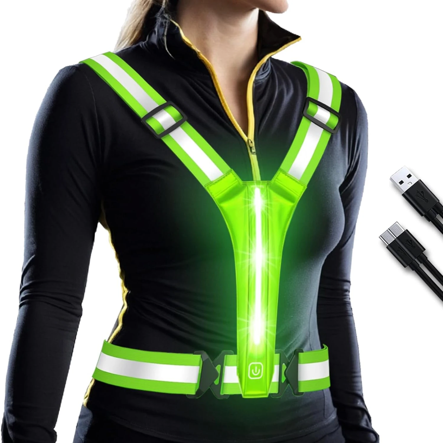 Essential, comfortable, and adjustable high-visibility vest for staying safe and visible in any weather. Stand out stylishly wit