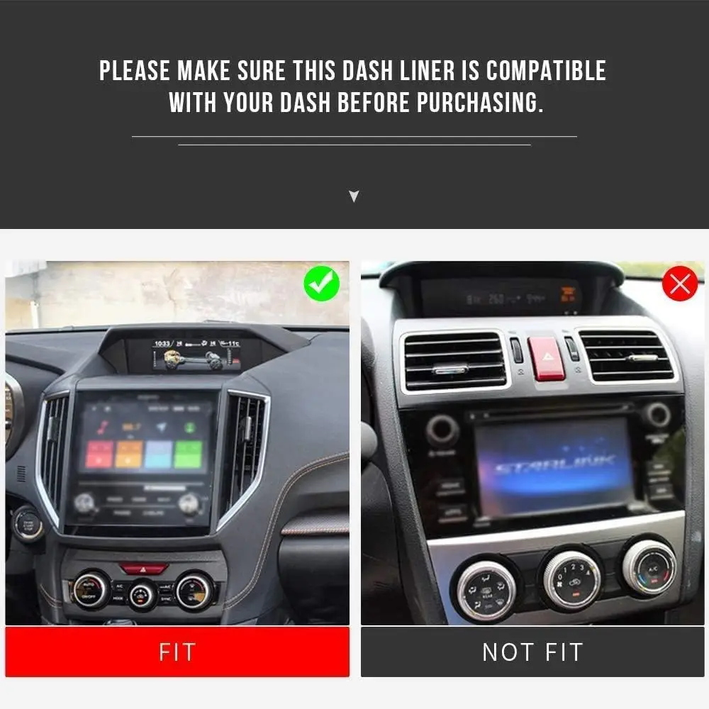 Car Center Control Dashboard Pad for Subaru Forester 2019 2020 2021 2022 2023 2024 Anti-Slip Protective Phone Holder Mat