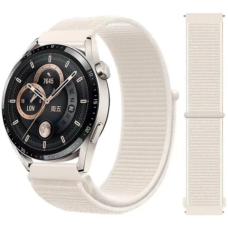 

Нейлоновый ремешок-петля для huawei gt 4-2-2e-3 pro gt4 3 42, ремешок 46 мм, браслет 20/22 мм для Galaxy Watch 7/6/5/pro/4 классические ремешки для часов