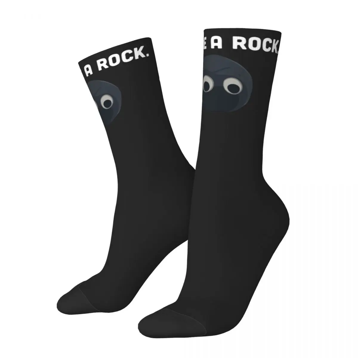 Autumn Winter Casual Women Men Just Be A Rock Socks Everything Everywhere All At Once Sweat Absorbing Football Socks