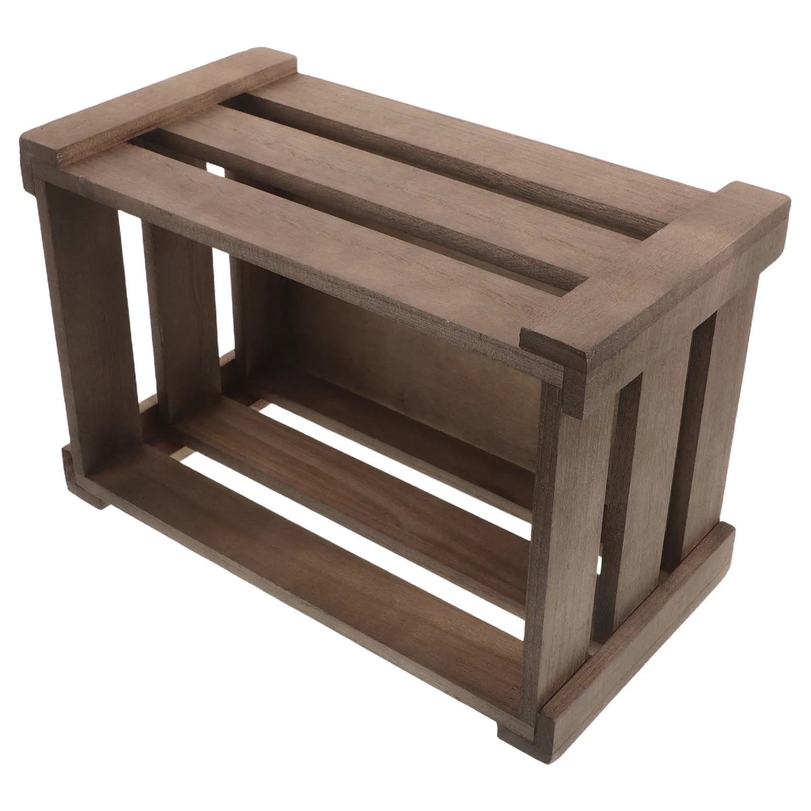 

Деревянная корзина для фруктов в винтажном стиле, декоративный ящик для хранения в деревенском стиле, для организации кухни в стиле фермерского дома, для праздников