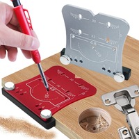 35mm Woodworking Hinge Hole Opener Punch Tool,Punch Locator And Limiting Frame,Quick And Precise Drilling And Mounting Of Hinges