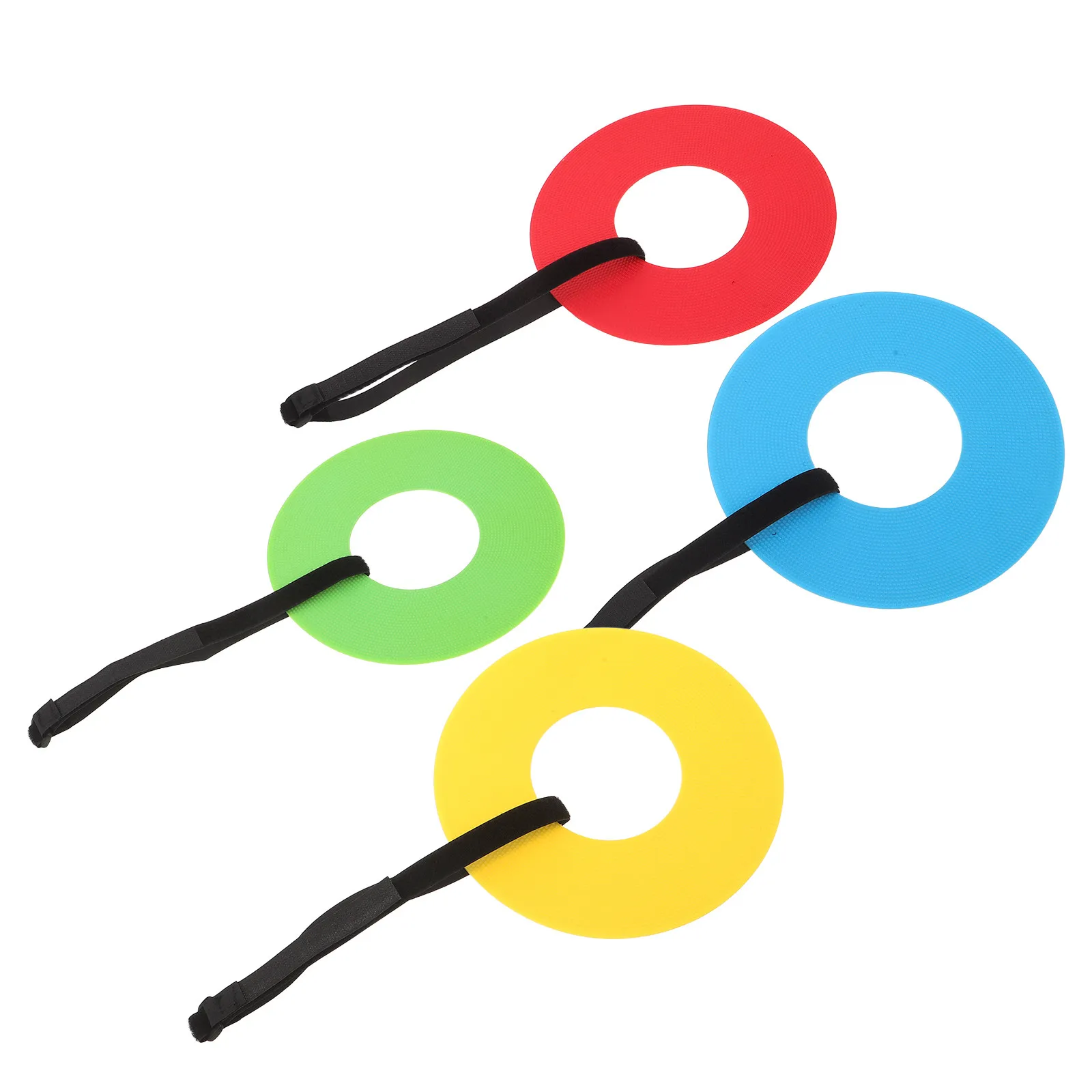 

4Pcs Football Hanging Targets 19.5cm Adjustable Straps Multi Sport Training Agility Target for Soccer Hockey Skill Development