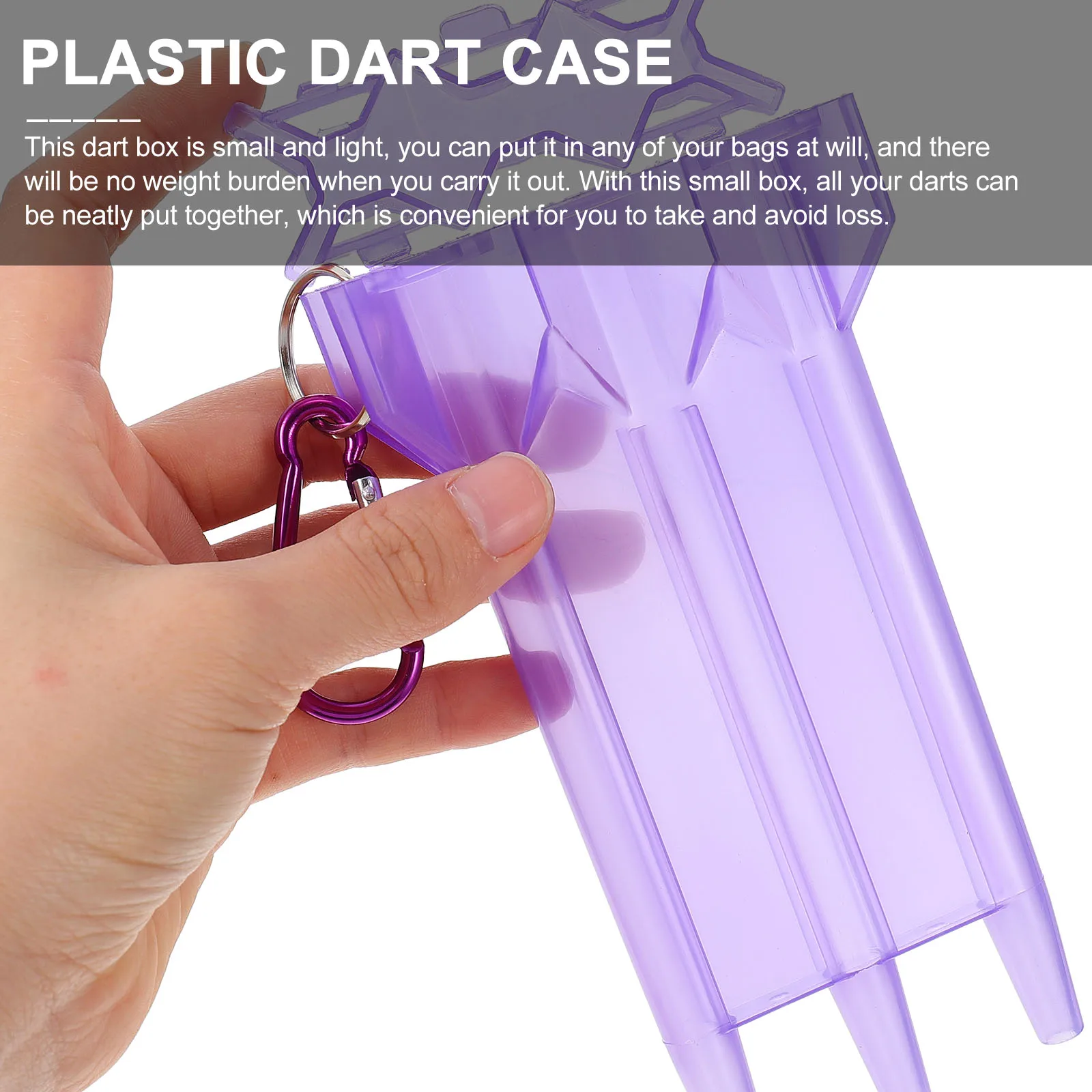 Plastic Case for Steel Portable Storage Container with Carabiner Compact Design for Outdoor Toys Accessories