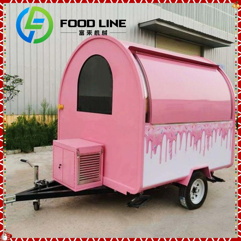 High Quality Food Truck Prosky Cheap Price Hot Dog Coffee Cart Mobile Fast Food Cart Trailer Mobile Dining Car for Sale