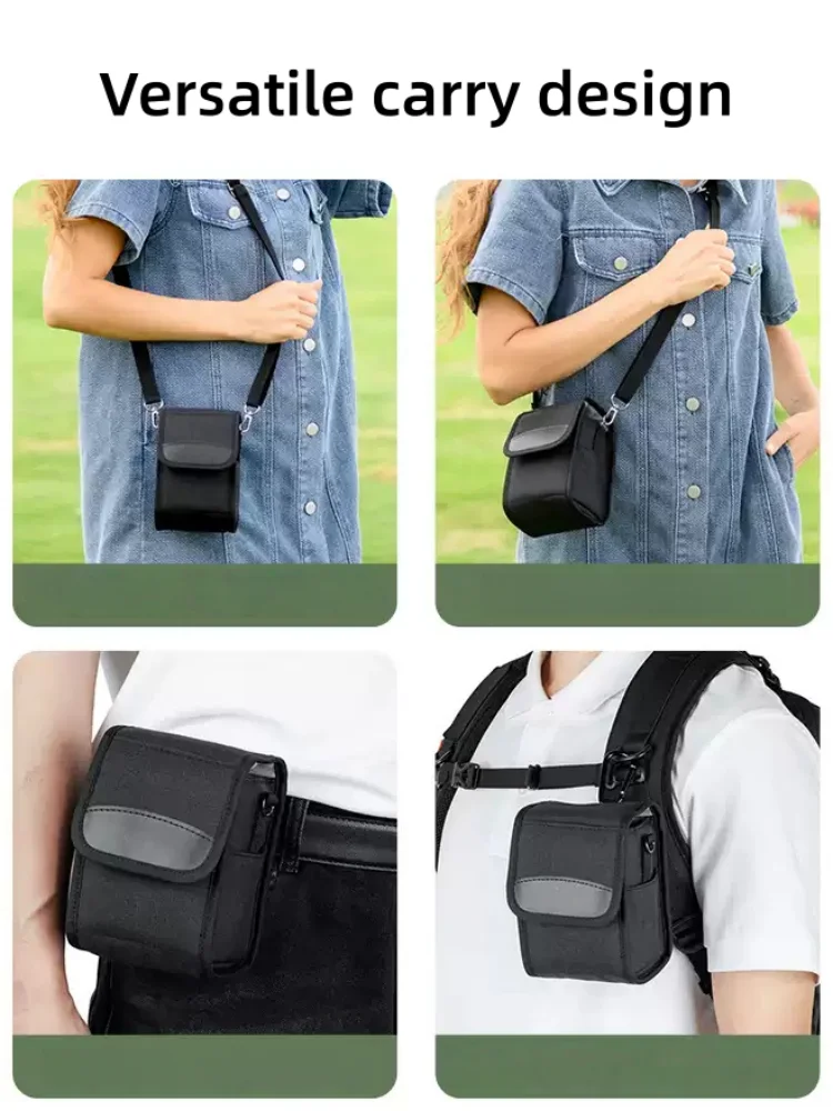Small Portable Storage Crossbody Bag Case with Adjustable Shoulder Strap for Lens Compact Mirrorless Camera