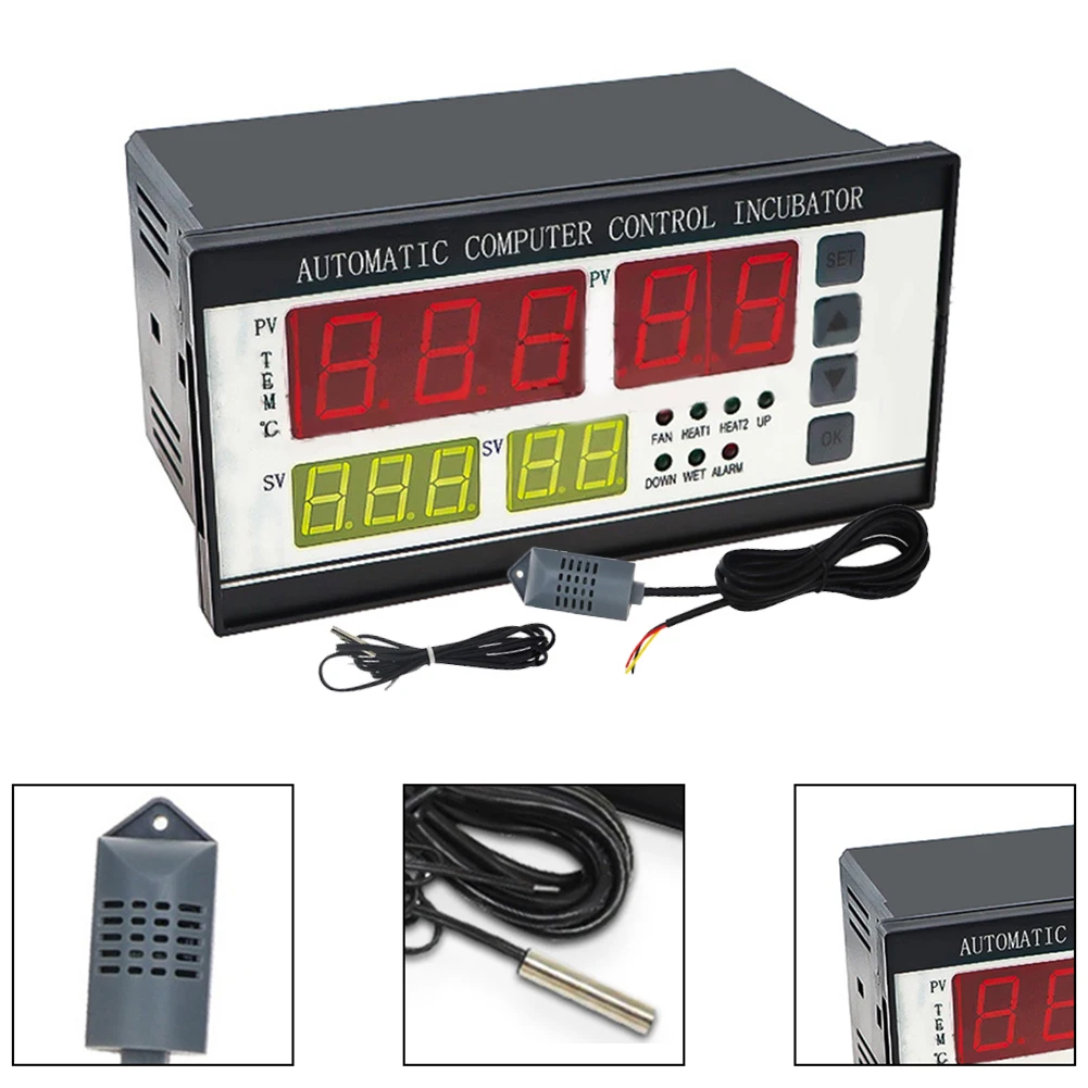 Temperature Controller For XM-18 Incubator Controller Multifunctional Thermostat With Sensor Probe For Better Hatching Results