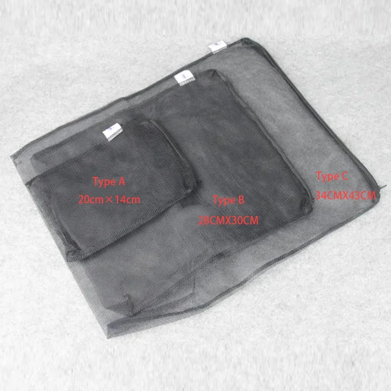 

1-20Pcs Filter Net Bag Mesh Bag Pond For Bio Ball Carbon Media Ammonia Aquarium Fish Tank Isolation Bag Black