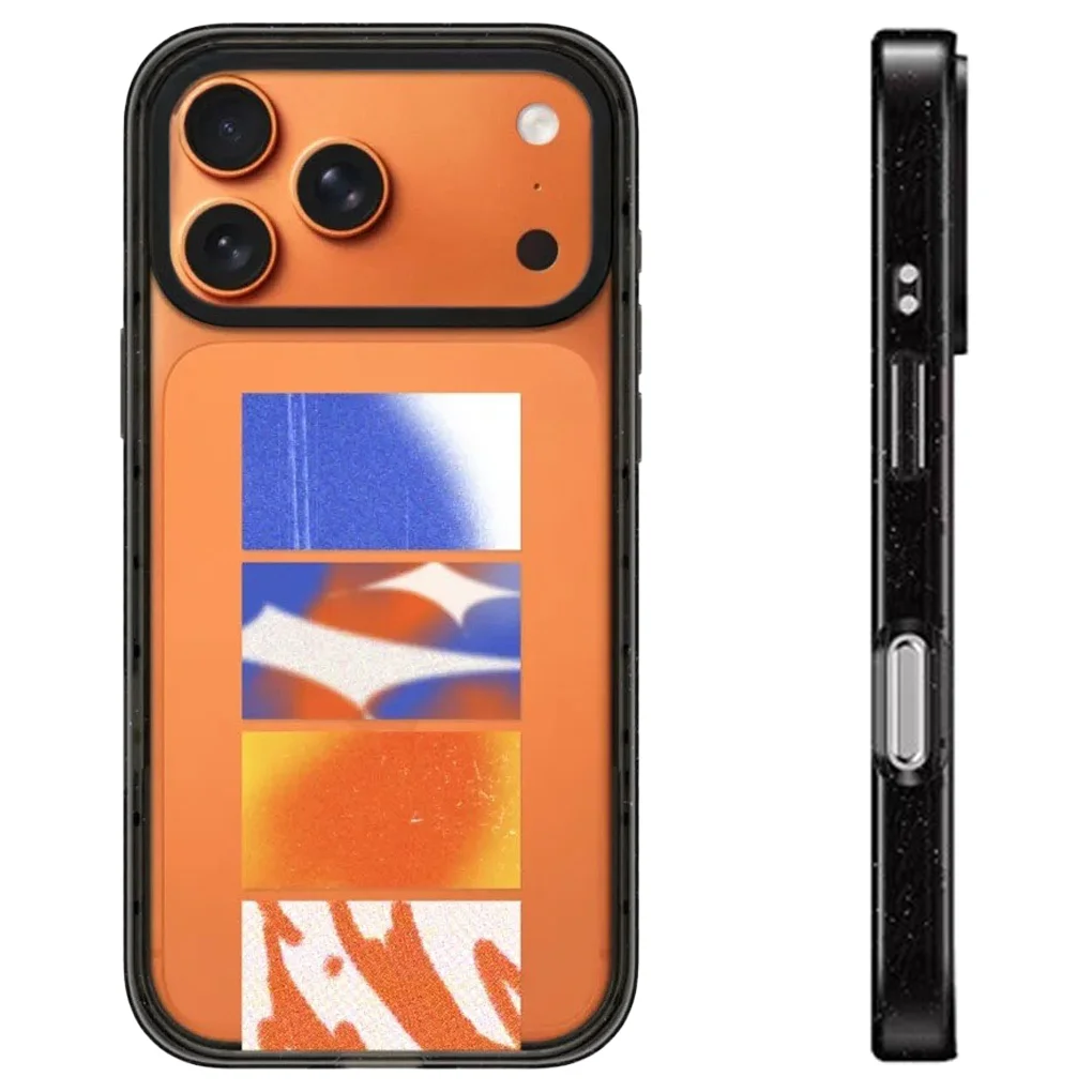 

Orange Light Acrylic / Mirror Magnetic Case: Compatible with IPhone 17 16 15 14 13 12 Pro Max 17 Air