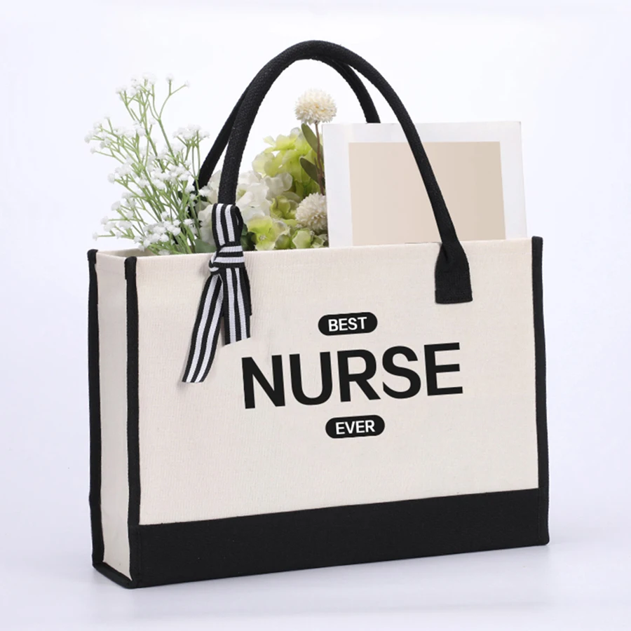 

New linen travel tote bag; Waterproof thickened tote bag; Travel picnic storage bag.
