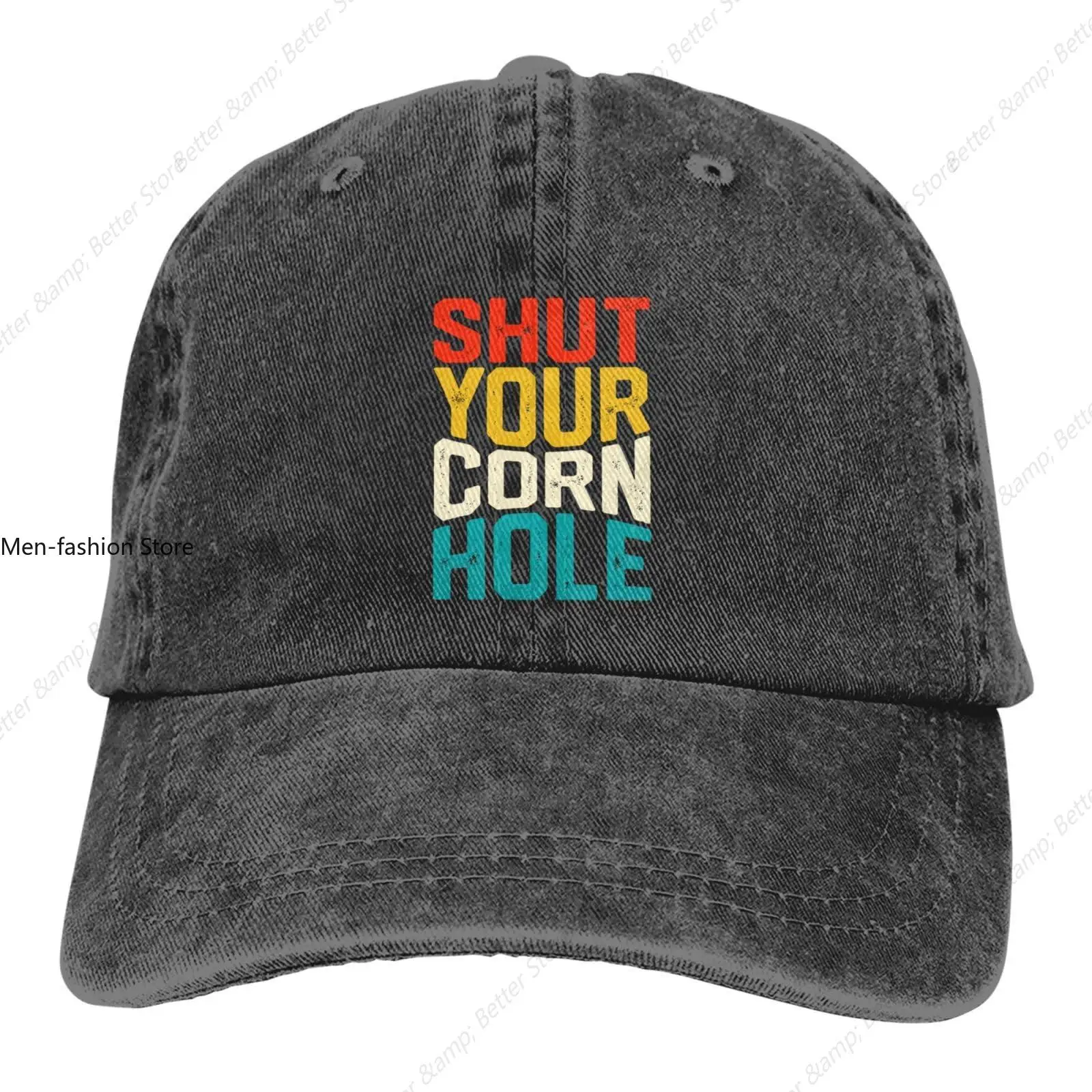 Shut Your Cornhole Baseball Cap Golf Dad Hat Adjustable Original Classic Low Profile Cotton Hats Men Women